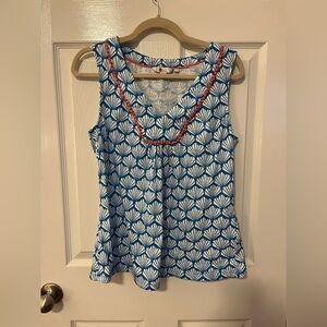 Boden Tarifa Print Seashell Top